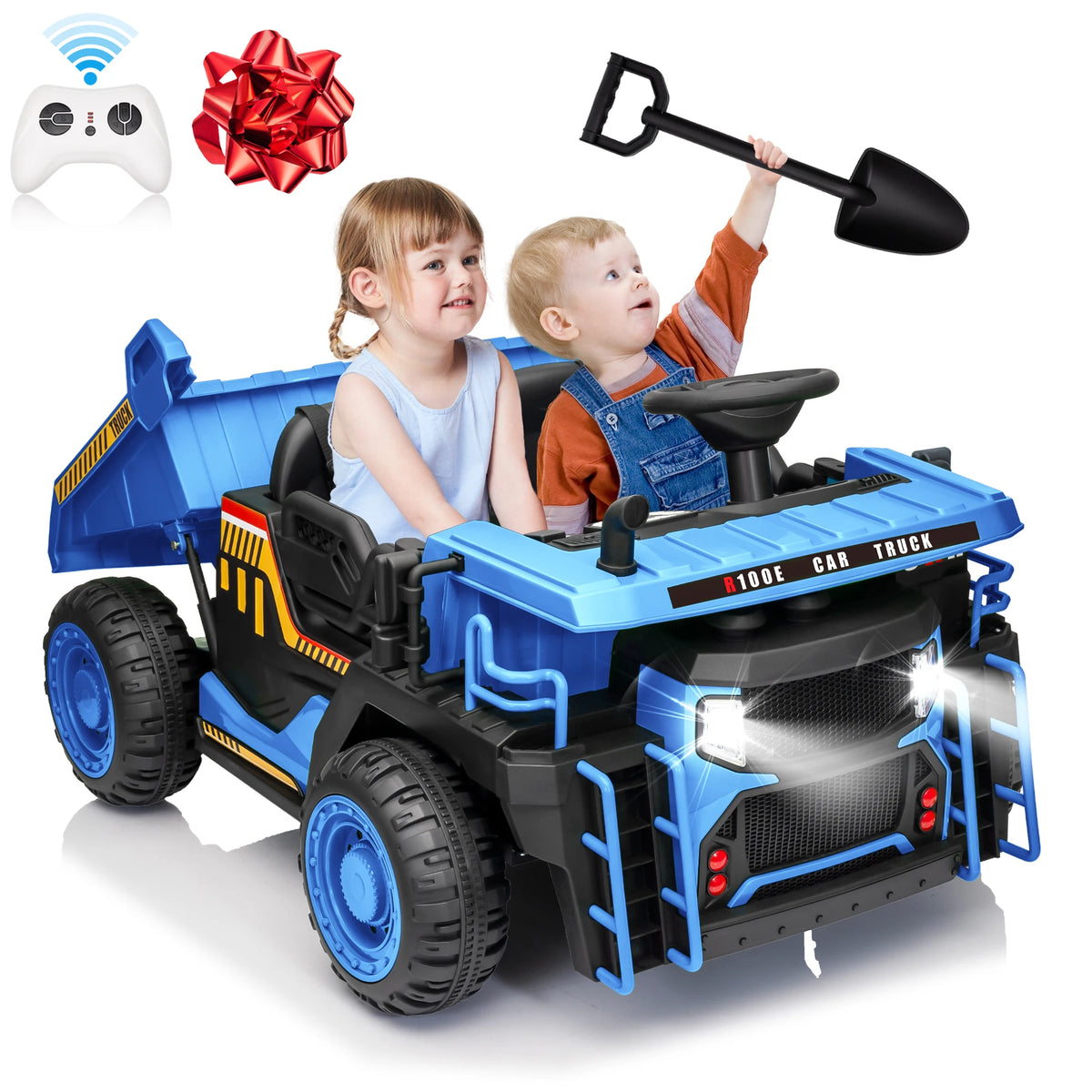 JOYRACER 24V Electric Ride On Dump Truck With Remote Control