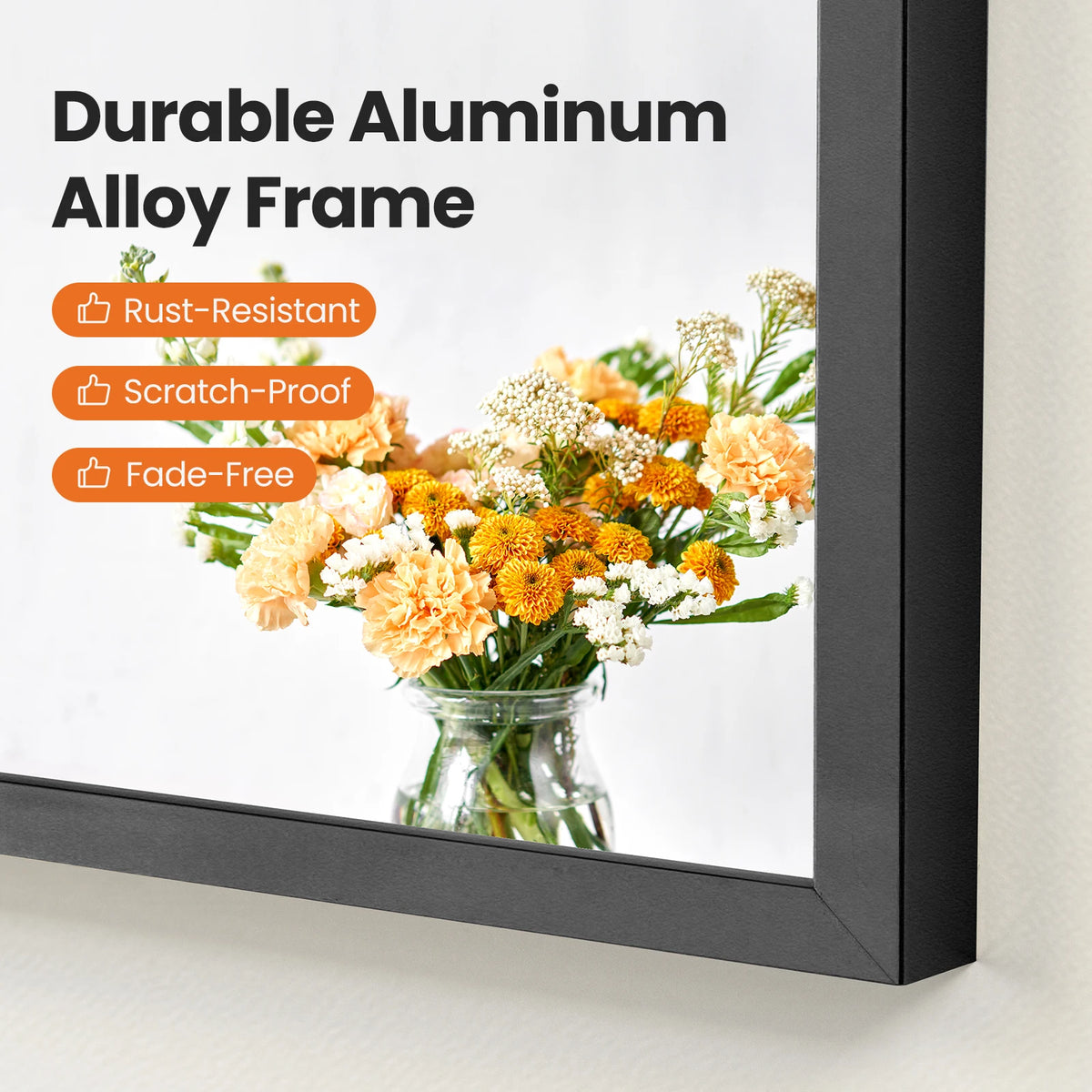 MCQ Arched Wall Mounted Bathroom Mirror With Aluminum Frame
