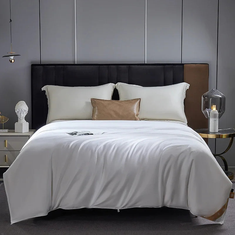 Idaune Pure Mulberry Silk Quilt Breathable Hypoallergenic Bedding