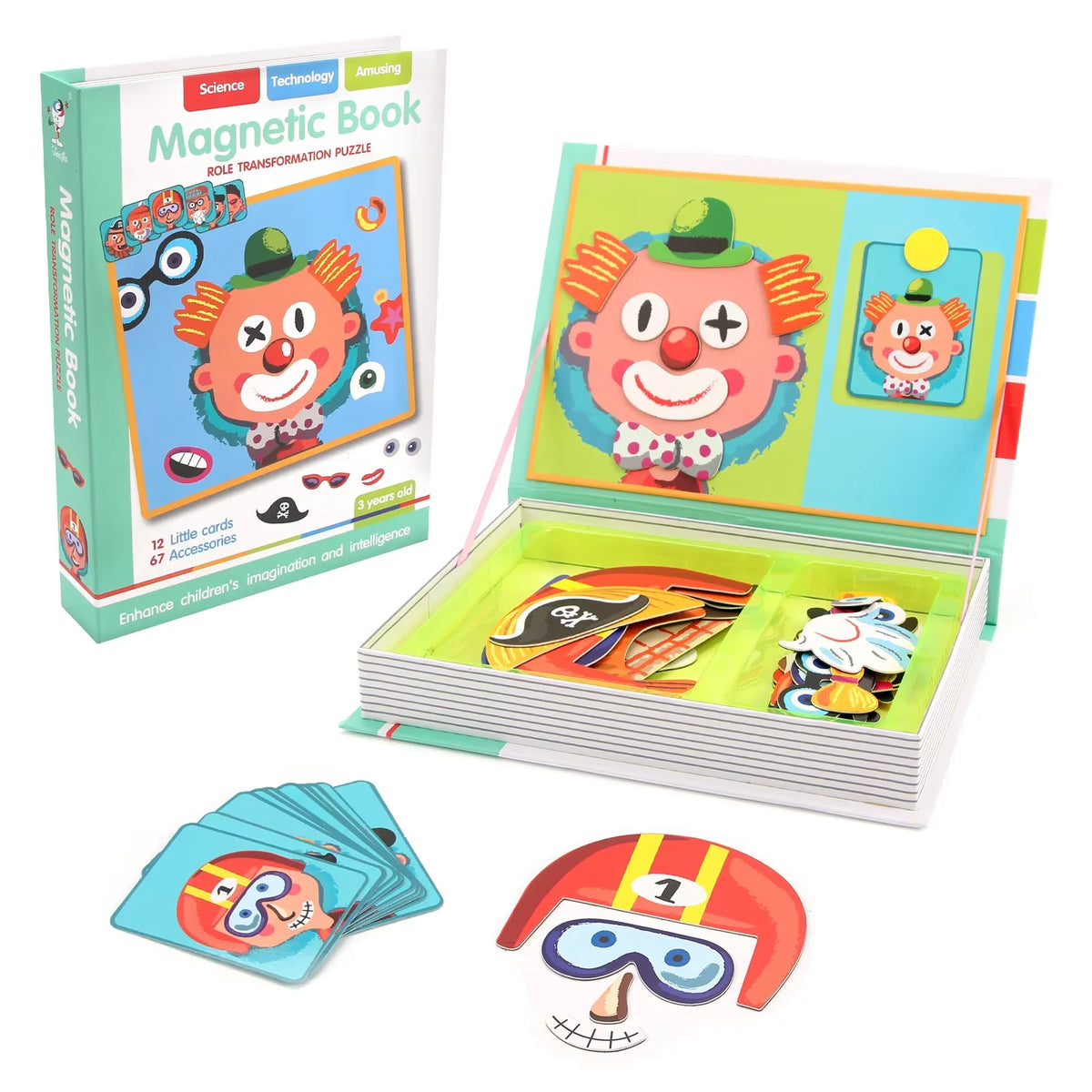 Montessori Magnetic Busy Book Puzzle Game for Kids Educational Toy