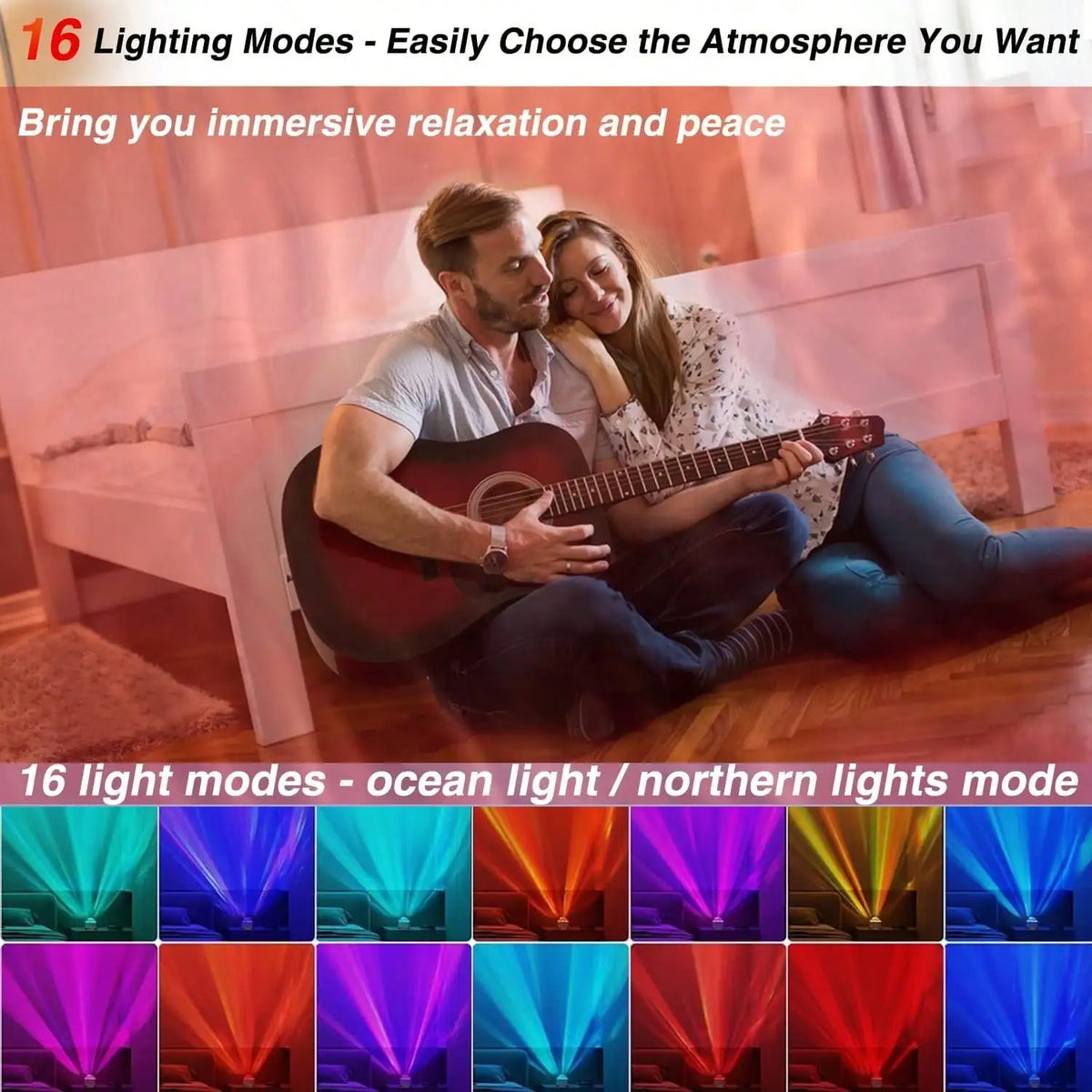 Romantic Water Ripple Light Projector With Remote Control