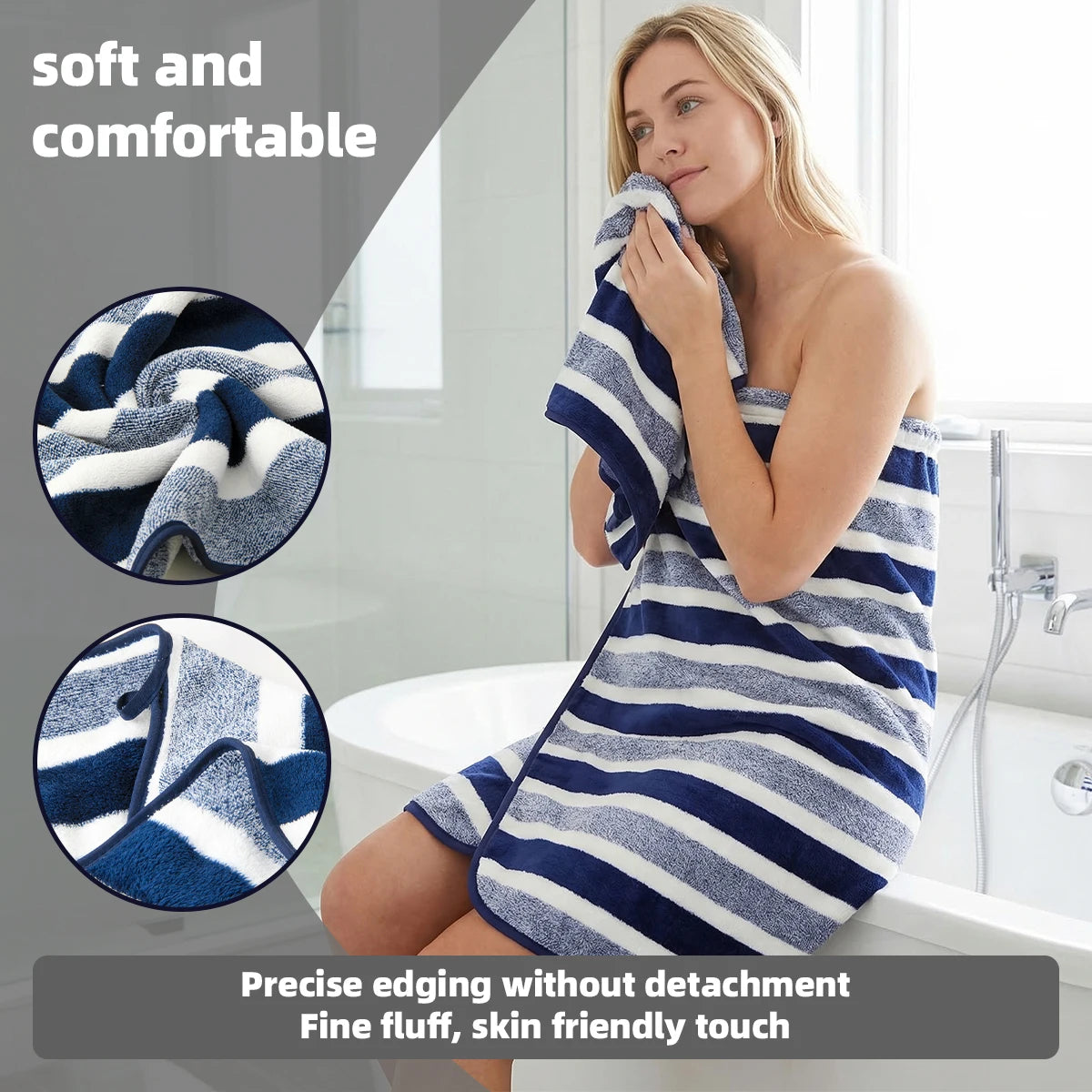 Premium Microfiber Eight Piece Bath And Face Towel Set