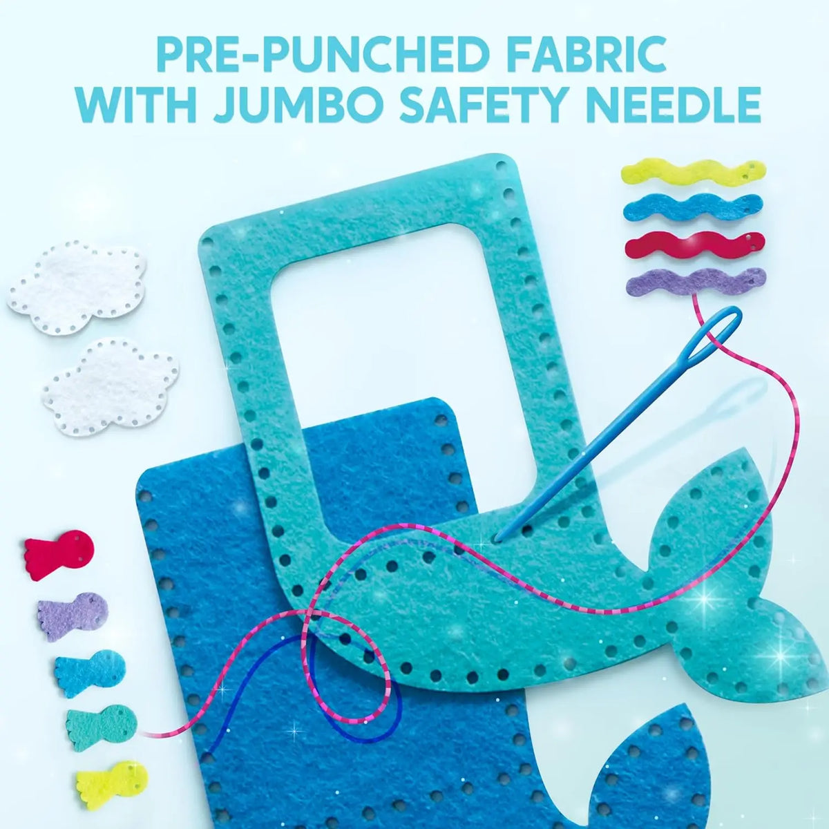 Joyfy Kids Sewing Kit With Easy Beginner DIY Sewing Projects