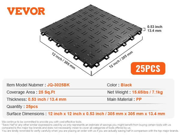 Interlocking Garage Floor Tiles Non Slip PP Mats For Basements