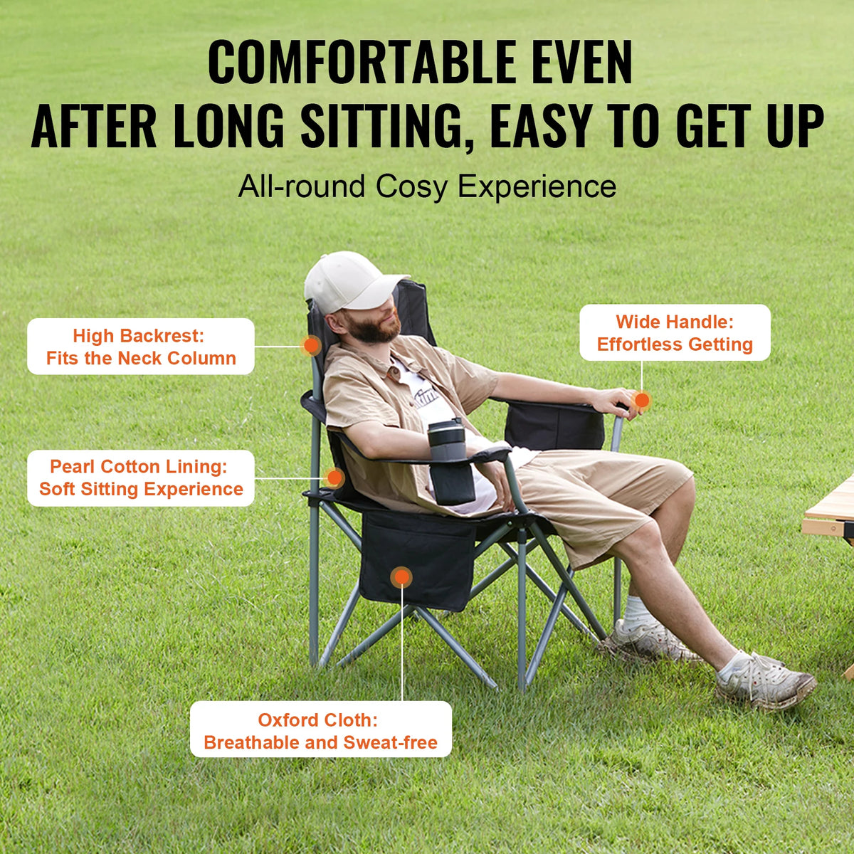 SucceBuy Ultralight Folding Outdoor Camping Chair Portable