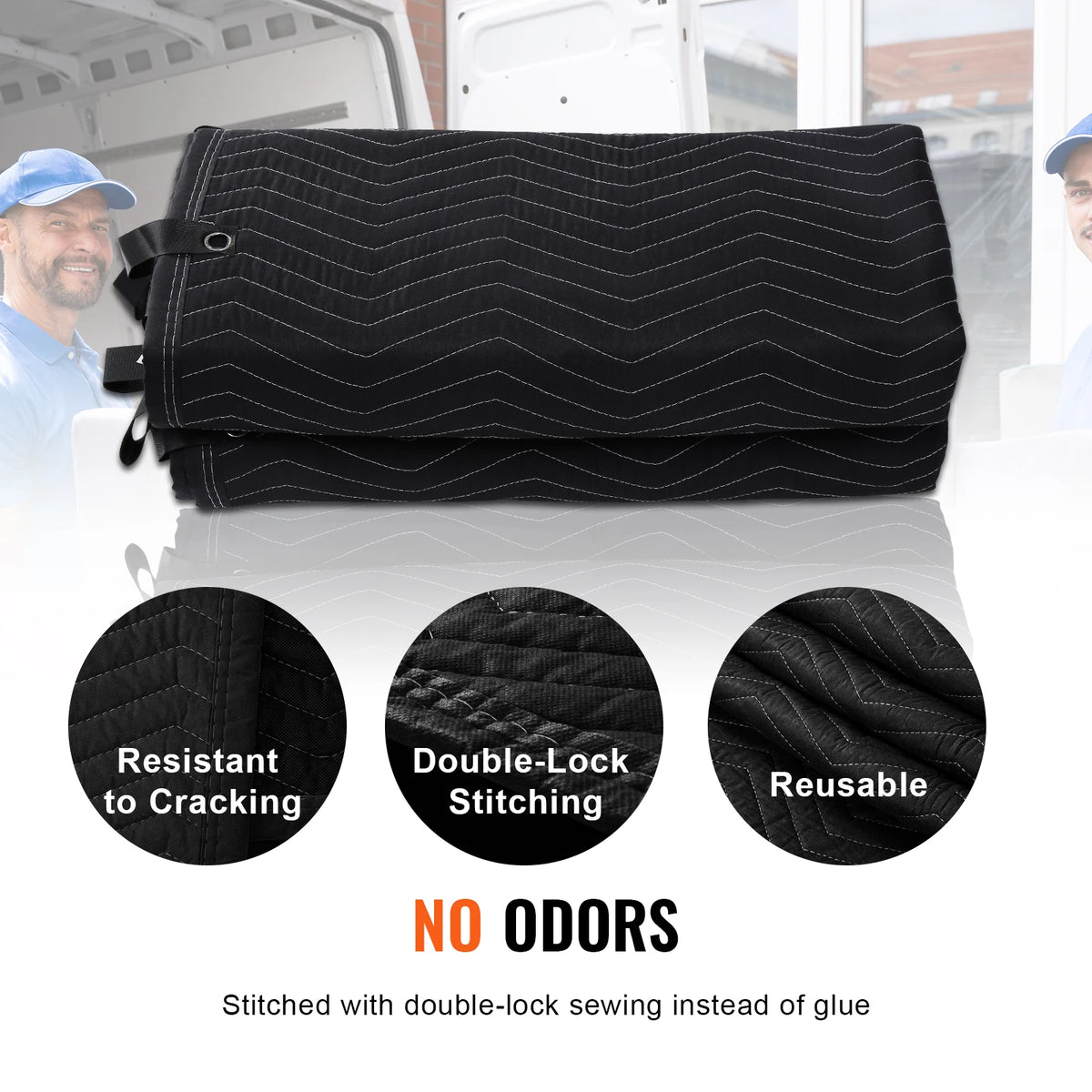 SucceBuy Acoustic Sound Dampening Blanket With Grommets For Doors