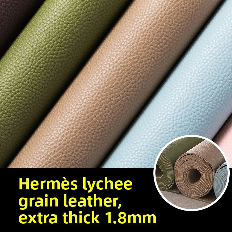 Thickened Soft PU Suede Lychee Faux Leather Sewing Fabric