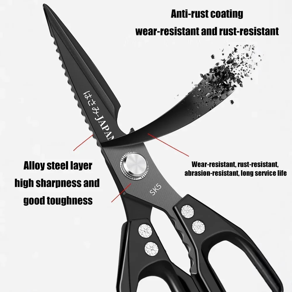 Professional Multifunctional Stainless Steel Kitchen Scissors