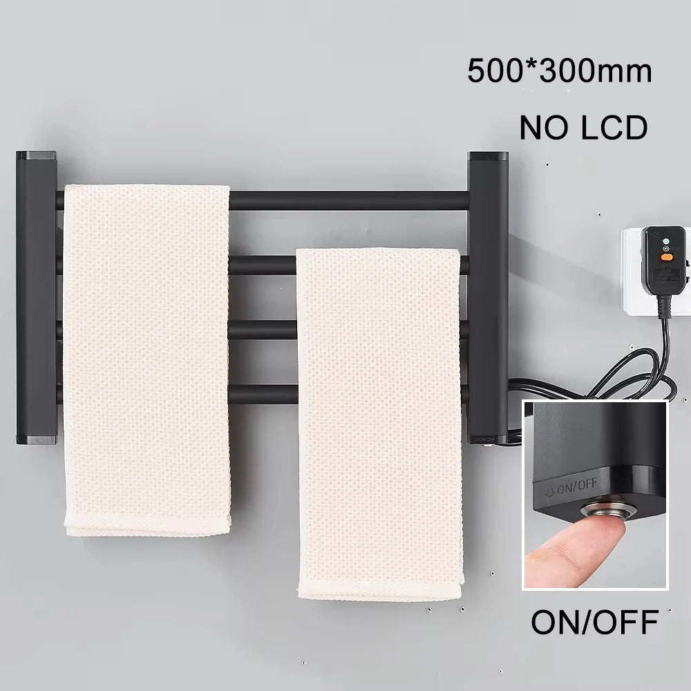 Onyzpily 304 Stainless Steel Electric Heated Towel Rack Touch Thermostat