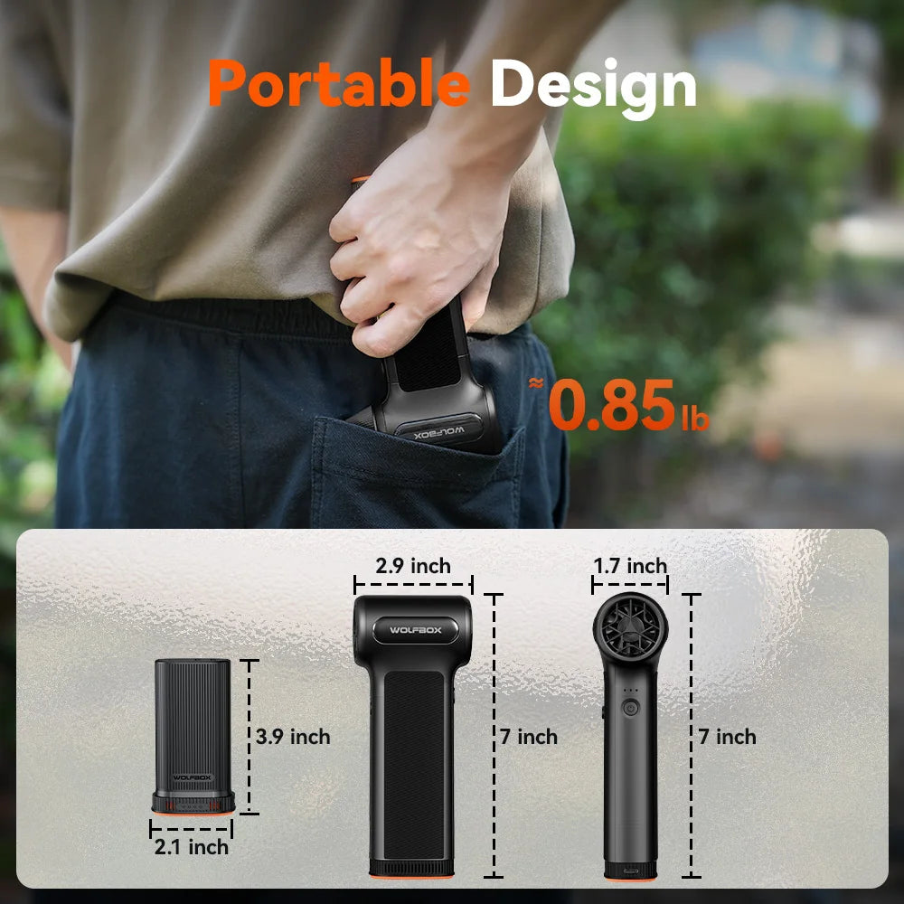 WOLFBOX DF200 Cordless Electric Air Duster And Powerful Blower