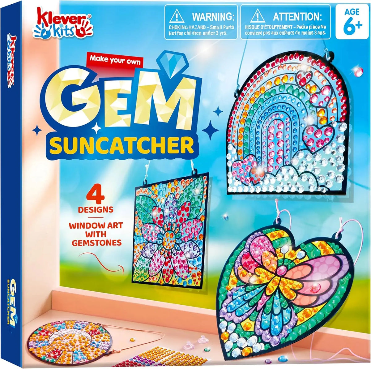 Joyfy Suncatcher Window Art And Gem Craft Kit for Kids