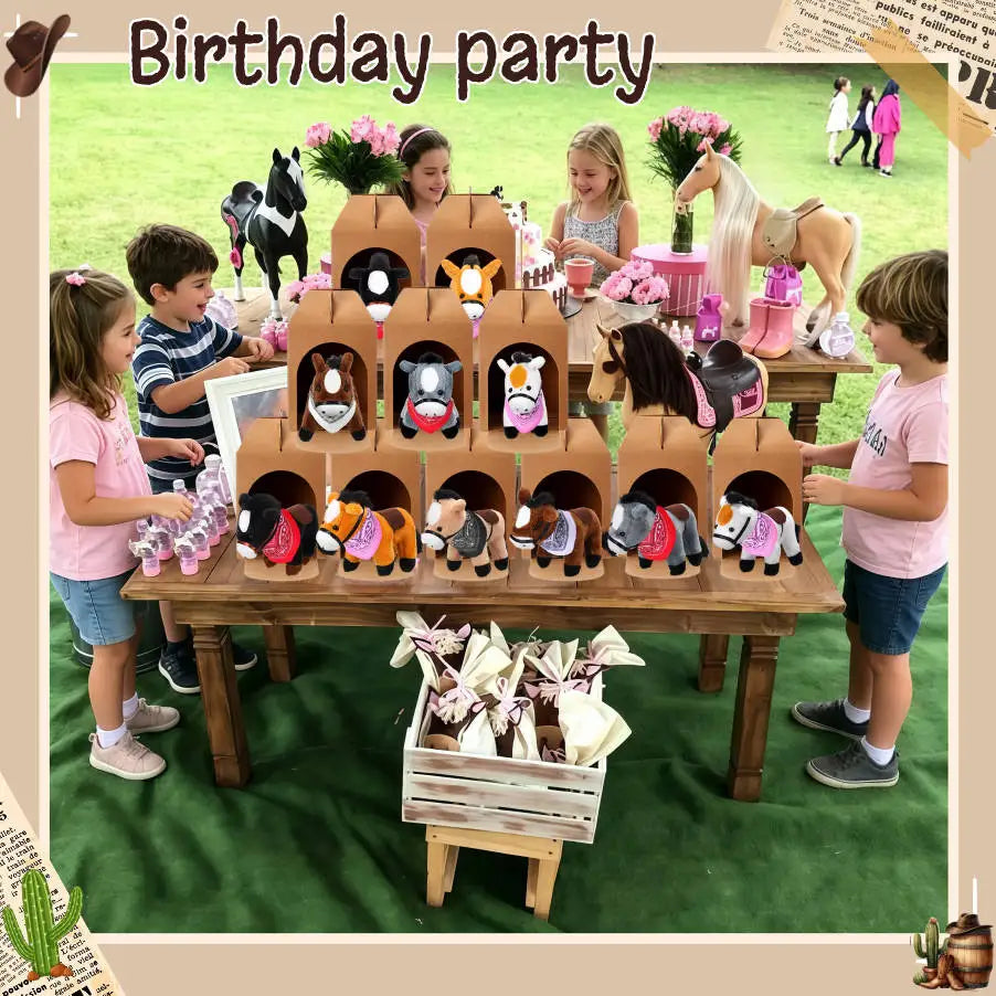 Premium Stuffed Horse Plush Toy For Kids Birthday Party Favors