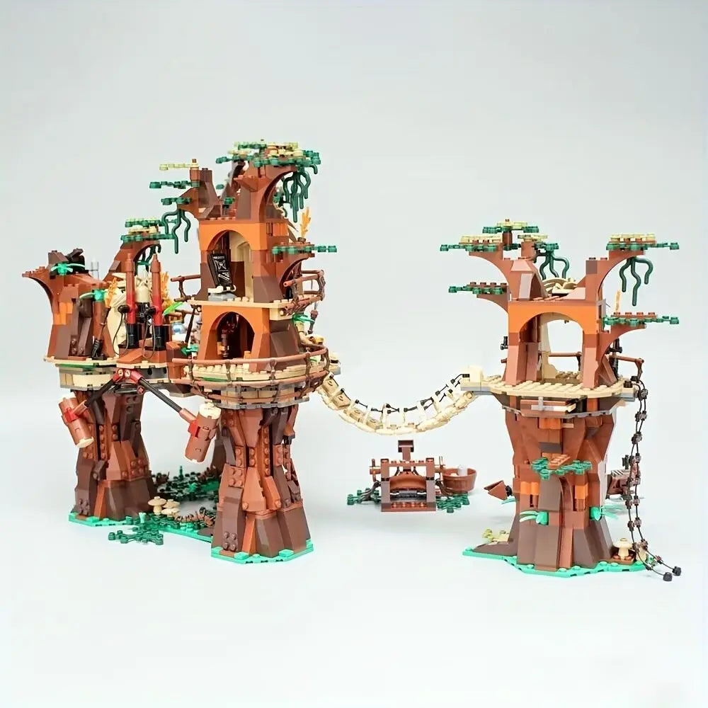 Forest Tribe Village Adventure Building Blocks Construction Set for Creative Play