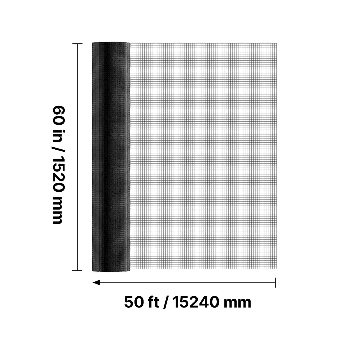 SucceBuy Galvanized Vinyl Coated Welded Wire Mesh for Garden Fencing