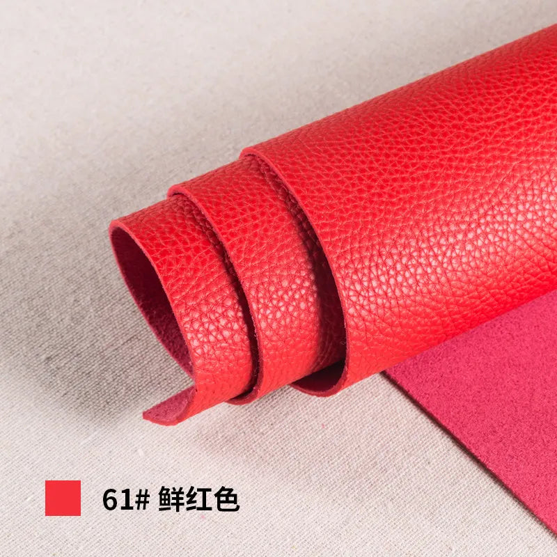 Thickened Soft PU Suede Lychee Faux Leather Sewing Fabric