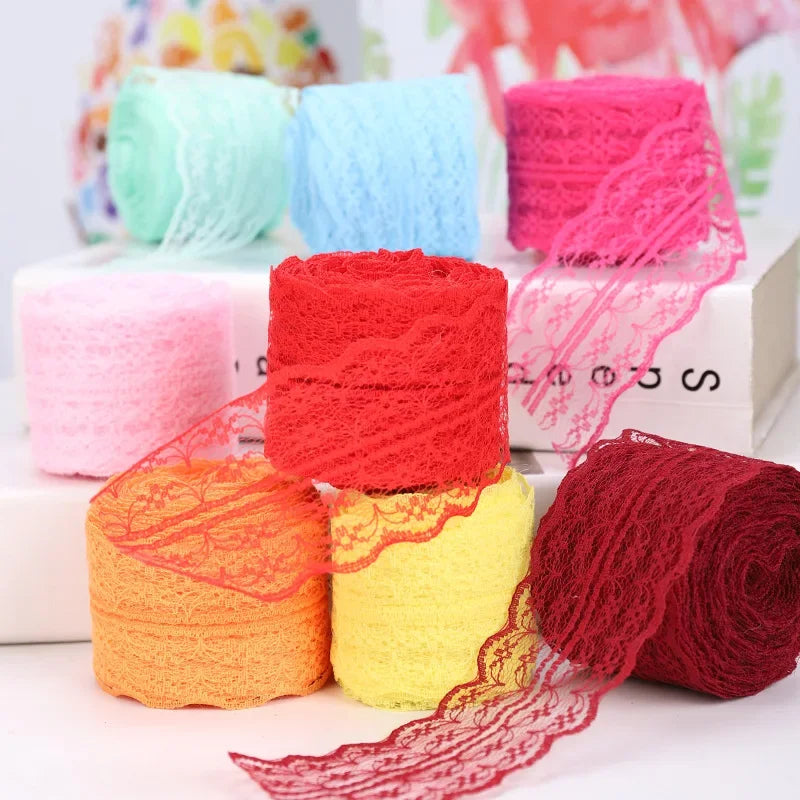 Woven Lace Ribbon Trim for Sewing Apparel and DIY Crafts