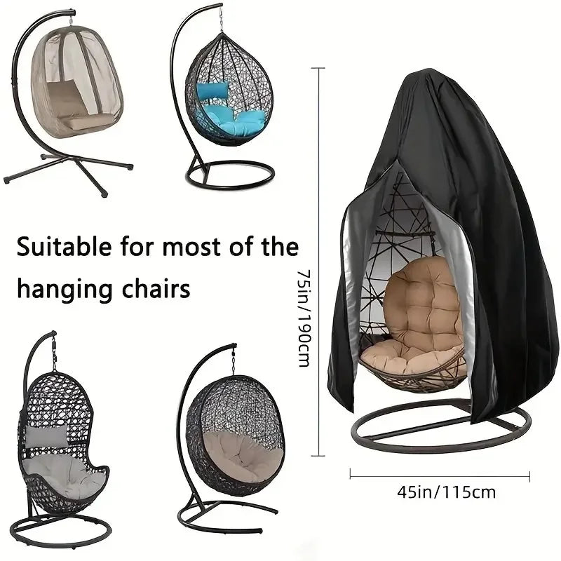 Oxford Cloth Egg Chair Cover for Outdoor Hanging Patio Swings