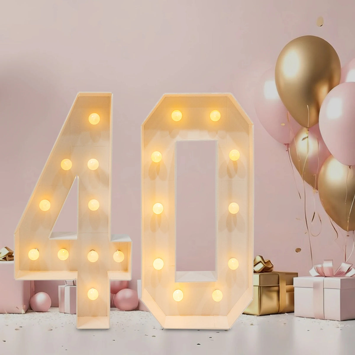 LED Light Up Numbers for Birthday Party Decorations