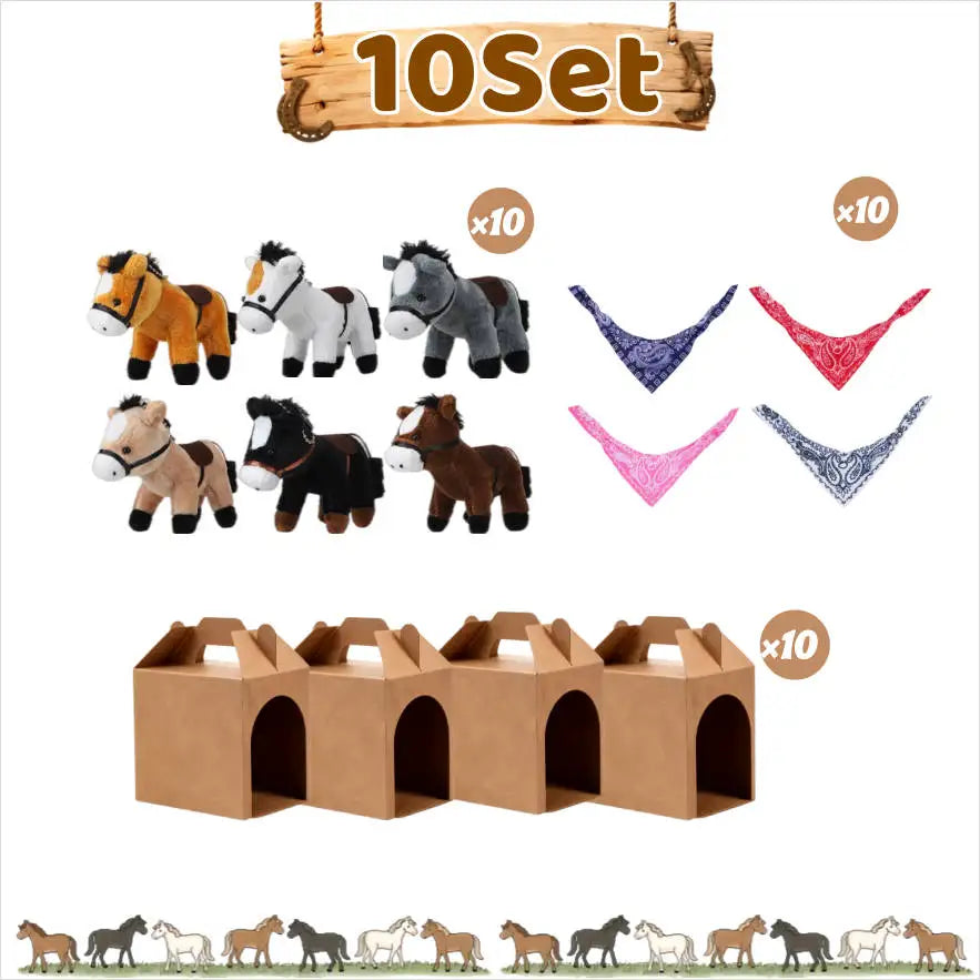 Premium Stuffed Horse Plush Toy For Kids Birthday Party Favors