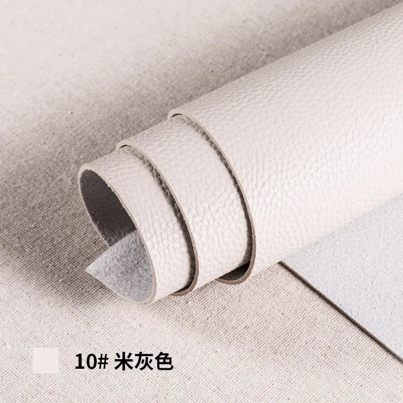 Thickened Soft PU Suede Lychee Faux Leather Sewing Fabric