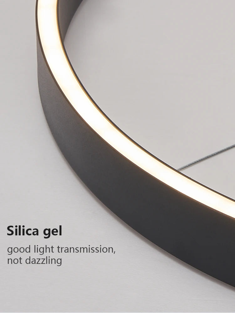 SLL Modern Nordic LED Ring Pendant Light for Living Spaces