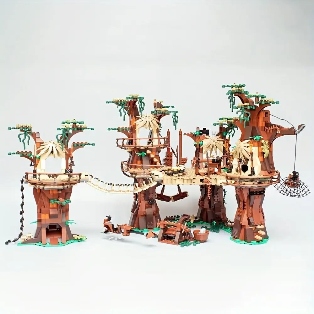 Forest Tribe Village Adventure Building Blocks Construction Set for Creative Play
