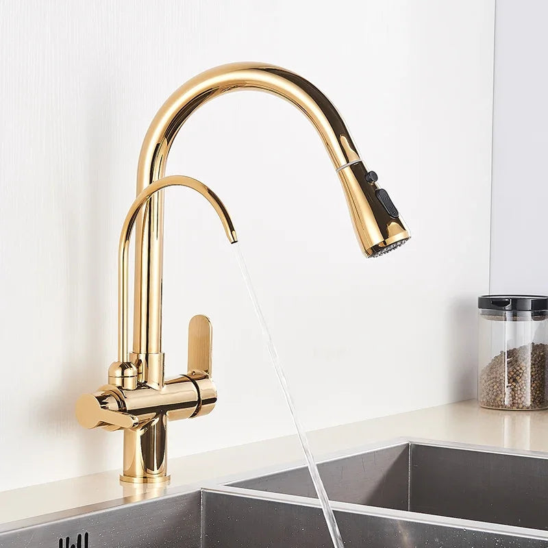 Alenartwater Kitchen Faucet With 360 Swivel And Pullout Sprayer