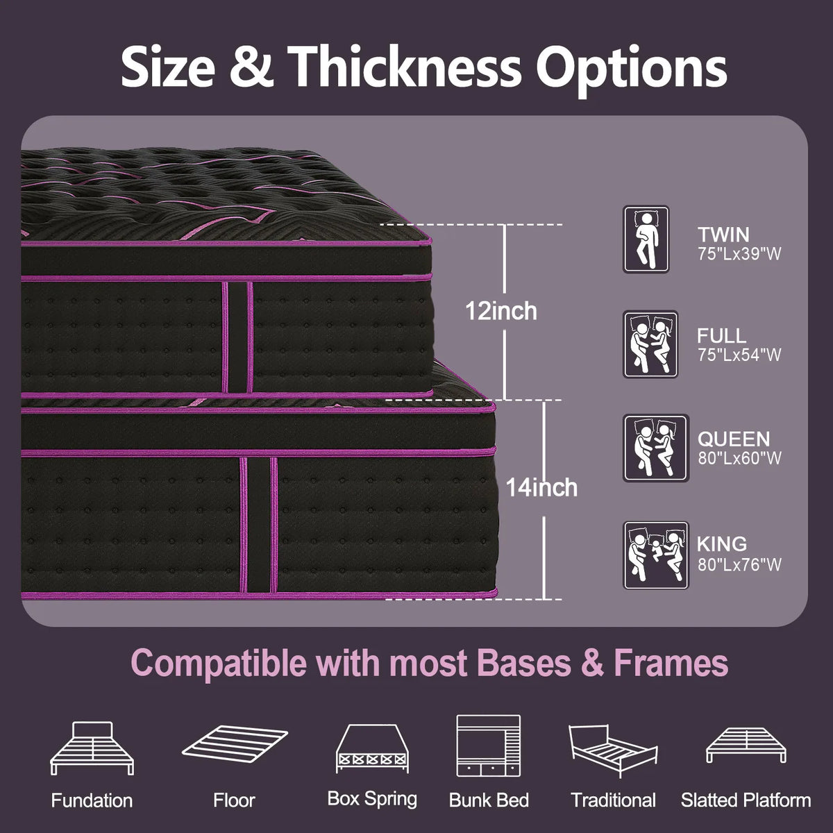 Sweetlove Hybrid Gel Memory Foam Mattress With Pocket Springs