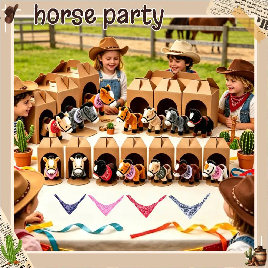 Premium Stuffed Horse Plush Toy For Kids Birthday Party Favors
