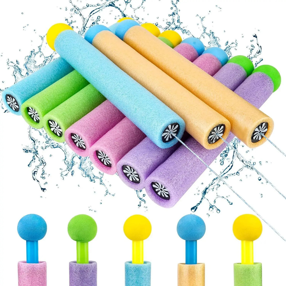 Mini Pull Back Water Gun for Kids Outdoor Splash Toy