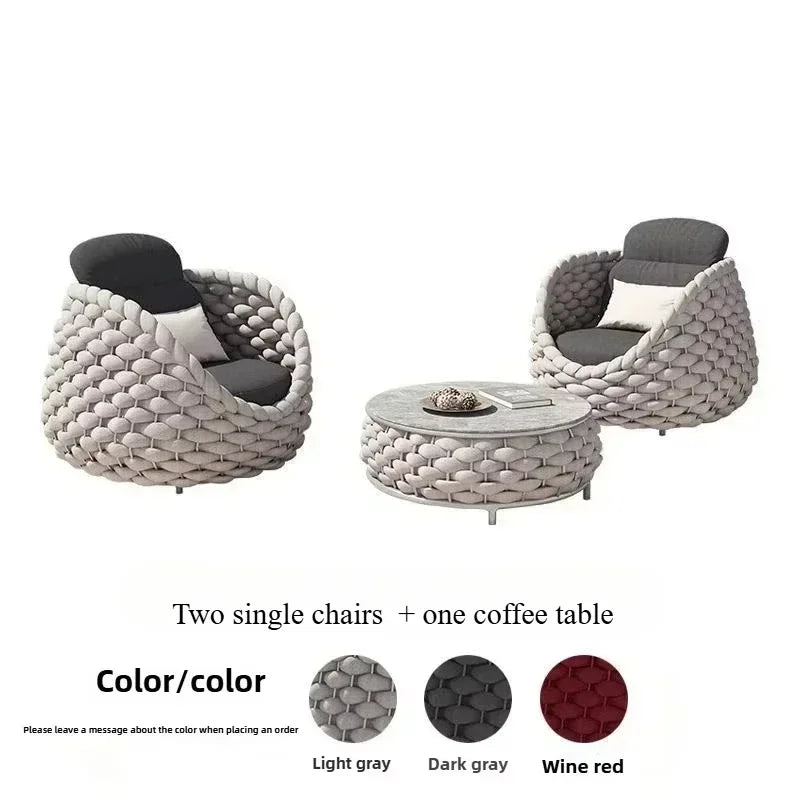 All Weather PE Rattan Outdoor Bistro Conversation Set