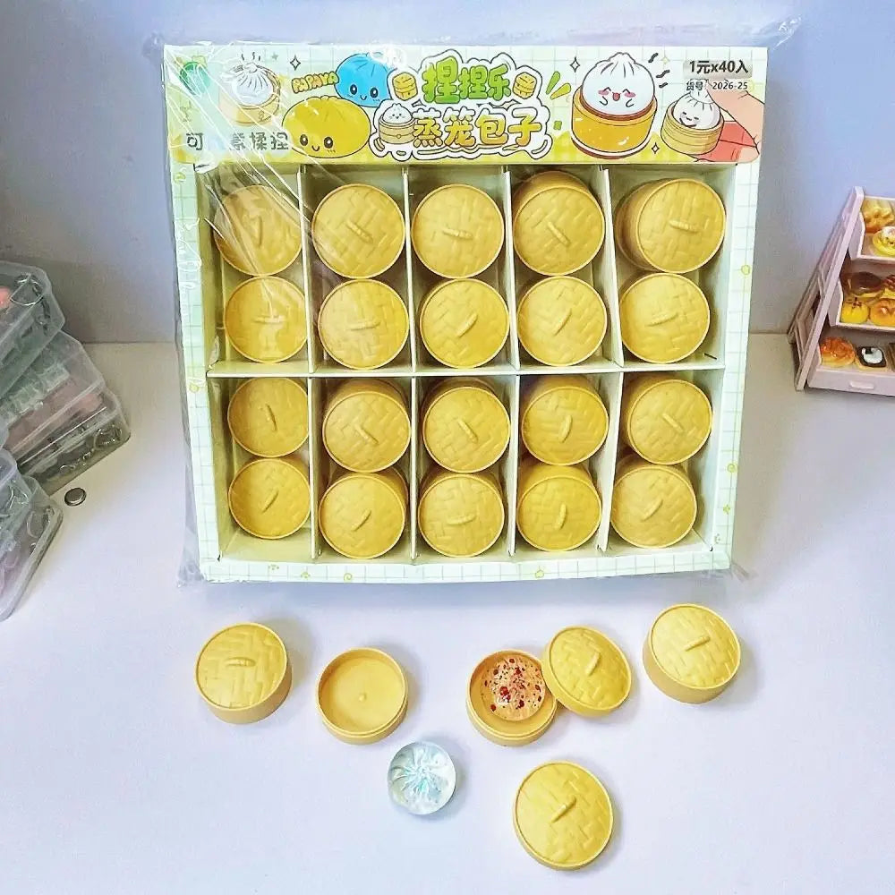 Mini Dumplings Squishy Squeezable Fidget Sensory Toy Party Favor Pack