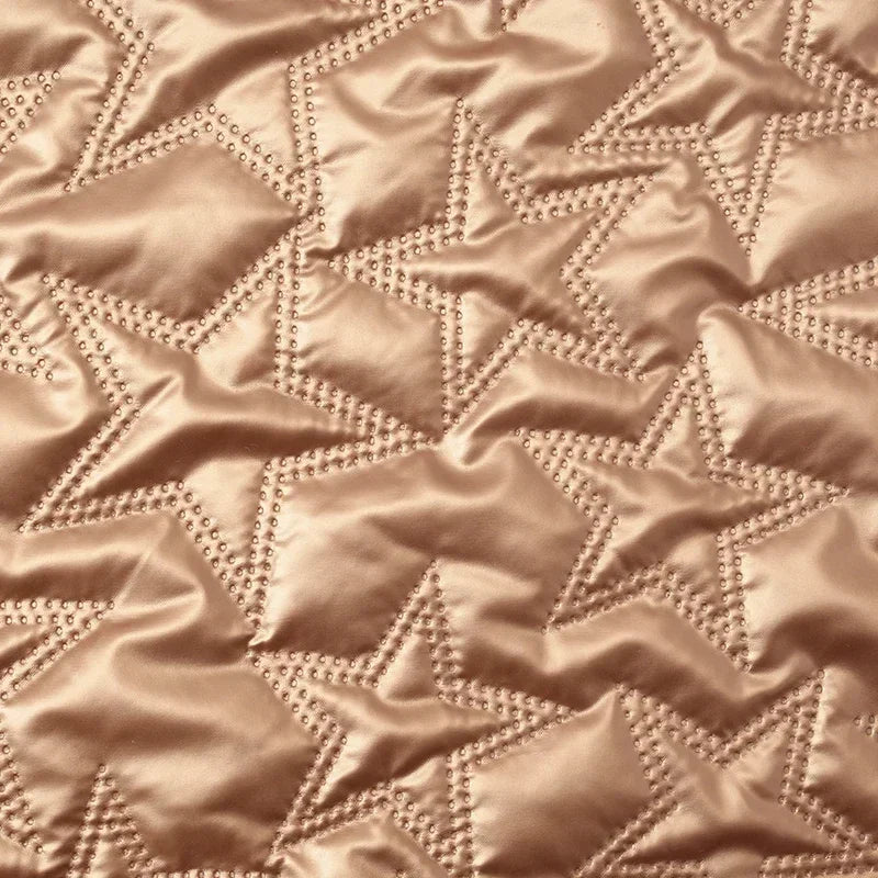 PU Artificial Leather Fabric Star Pattern For Sewing And Crafts
