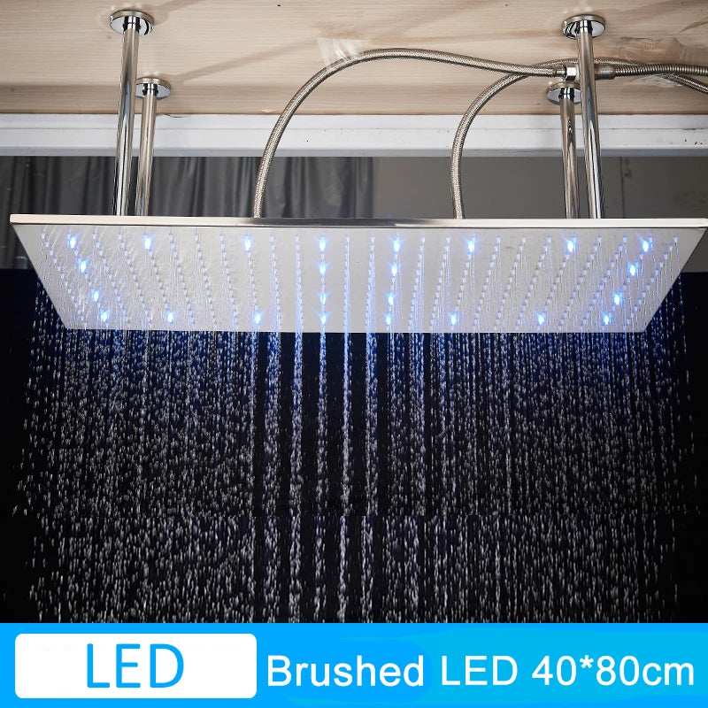 Shinesia LED Rainfall Shower Head With Changing Lights