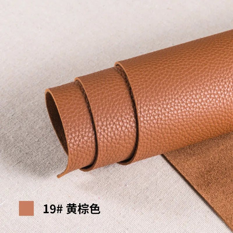 Thickened Soft PU Suede Lychee Faux Leather Sewing Fabric