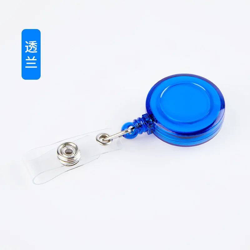 Retractable Badge Reel Set With Heavy Duty ID Card Holder