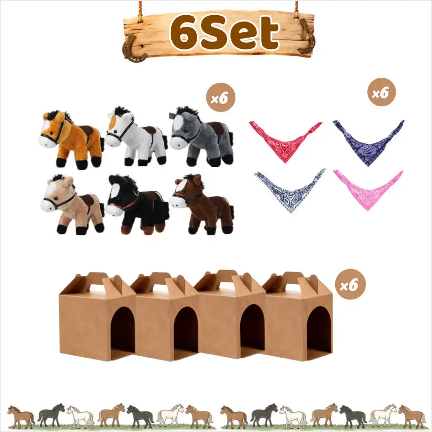 Premium Stuffed Horse Plush Toy For Kids Birthday Party Favors