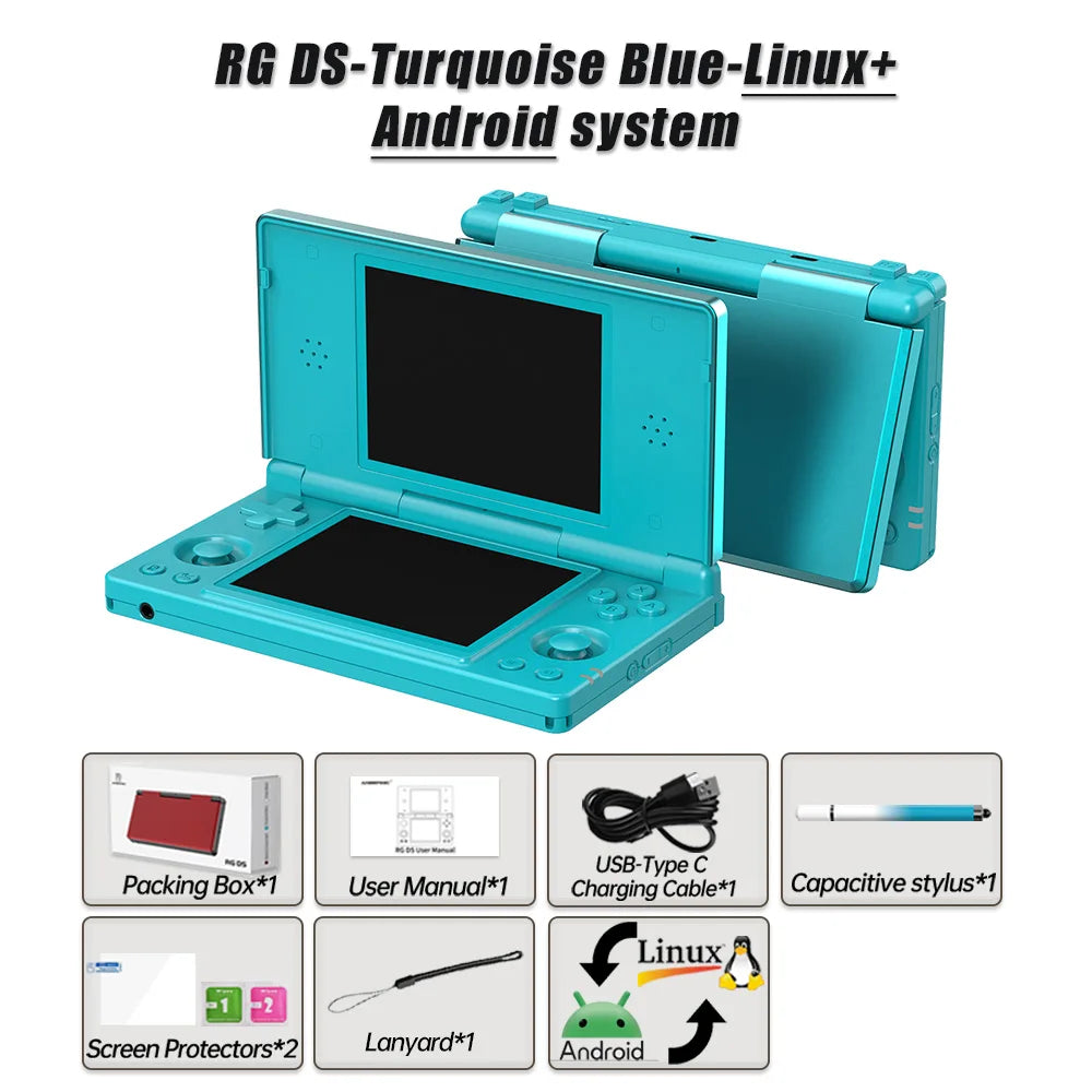Anbernic RG DS Dual Screen Handheld Gaming Console Android 14