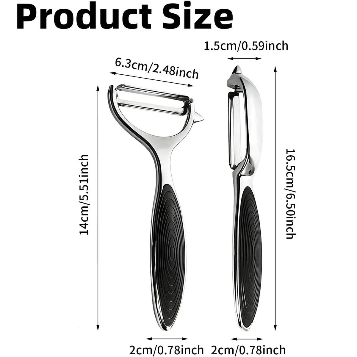 Rotating Y Shaped Vegetable Peeler for Potatoes Fruits and Carrots