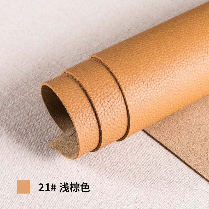 Thickened Soft PU Suede Lychee Faux Leather Sewing Fabric