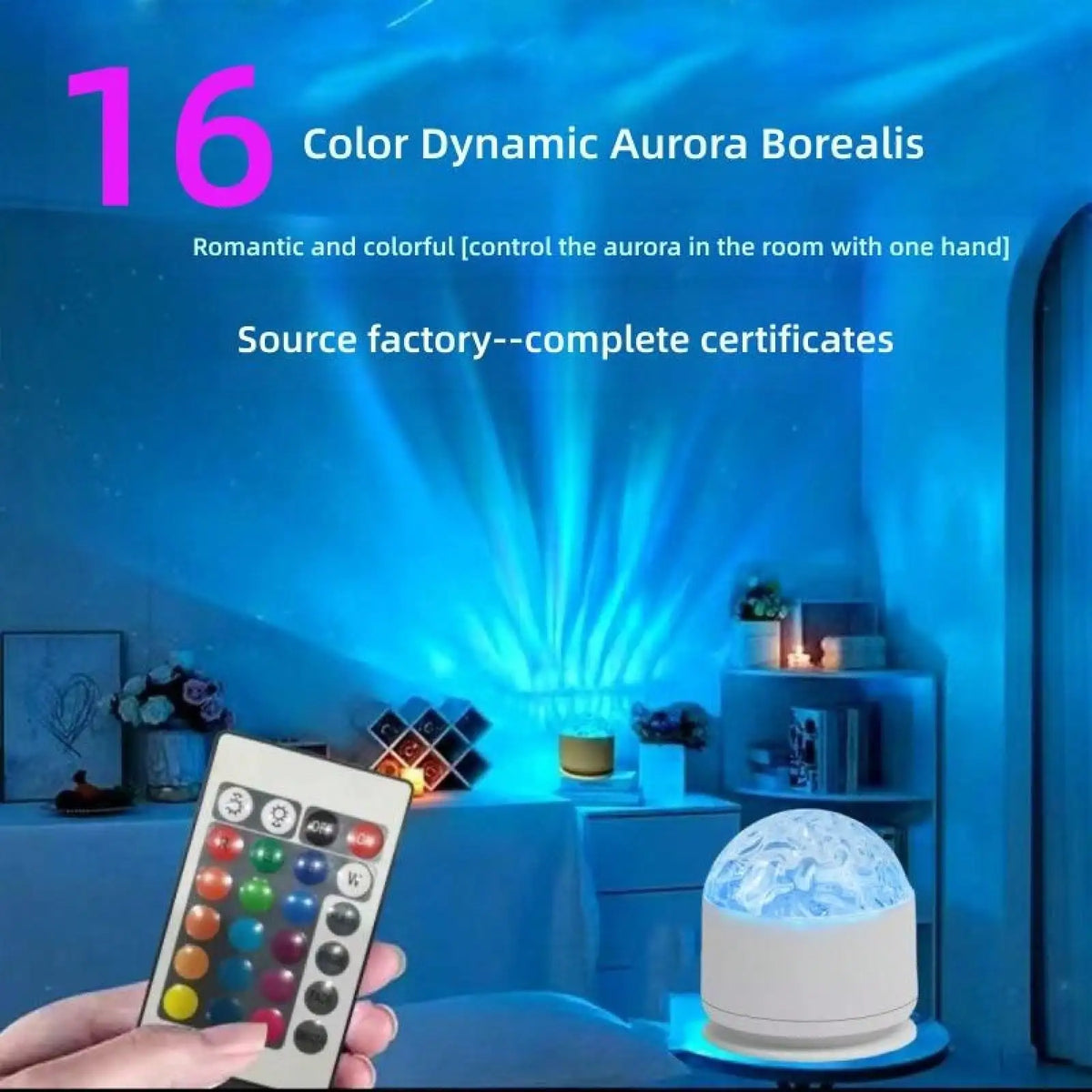 Romantic Water Ripple Light Projector With Remote Control
