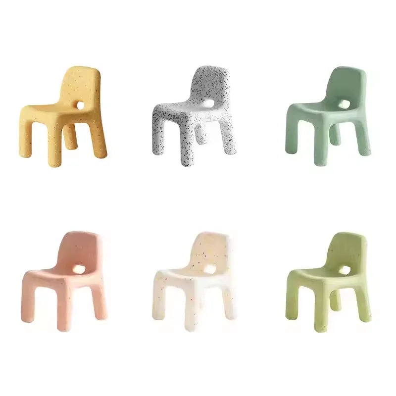 DECOPAI Kids Study Table And Chairs Set With Backrests
