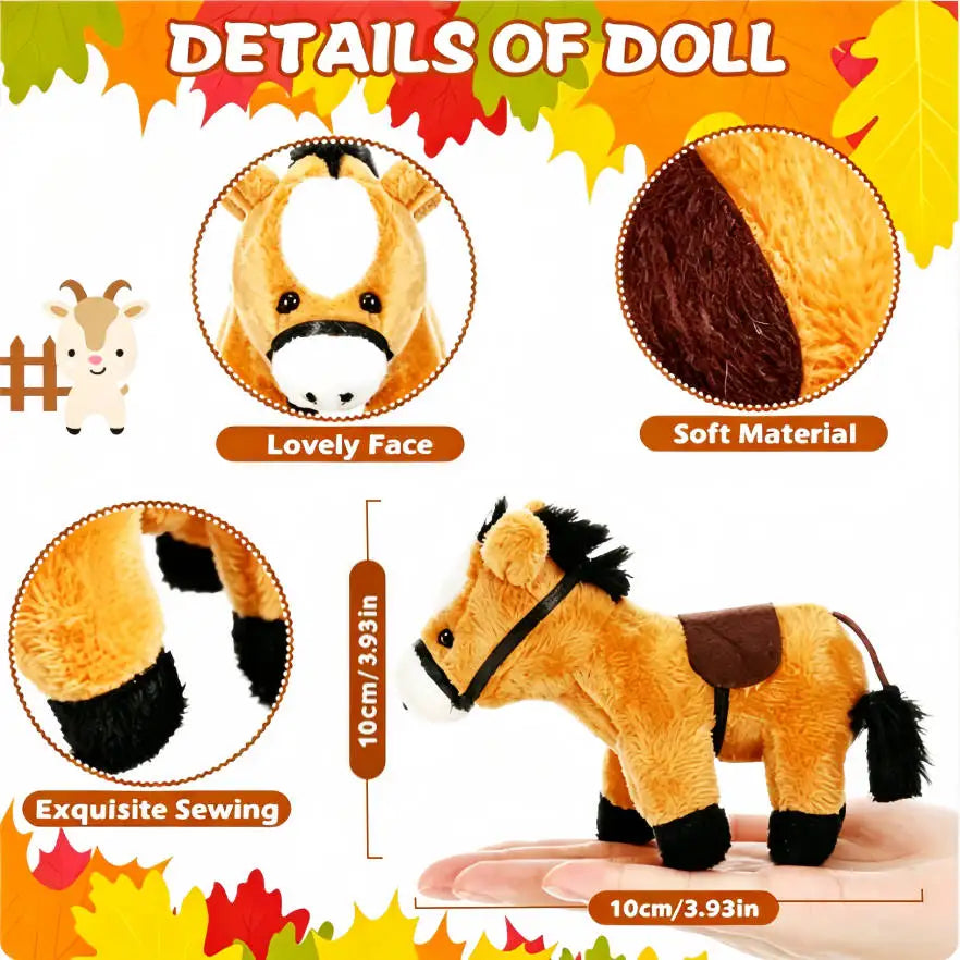 Premium Stuffed Horse Plush Toy For Kids Birthday Party Favors