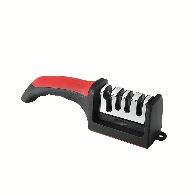 Three Purpose Kitchen Knife Sharpener with Ceramic Sharpening Stones