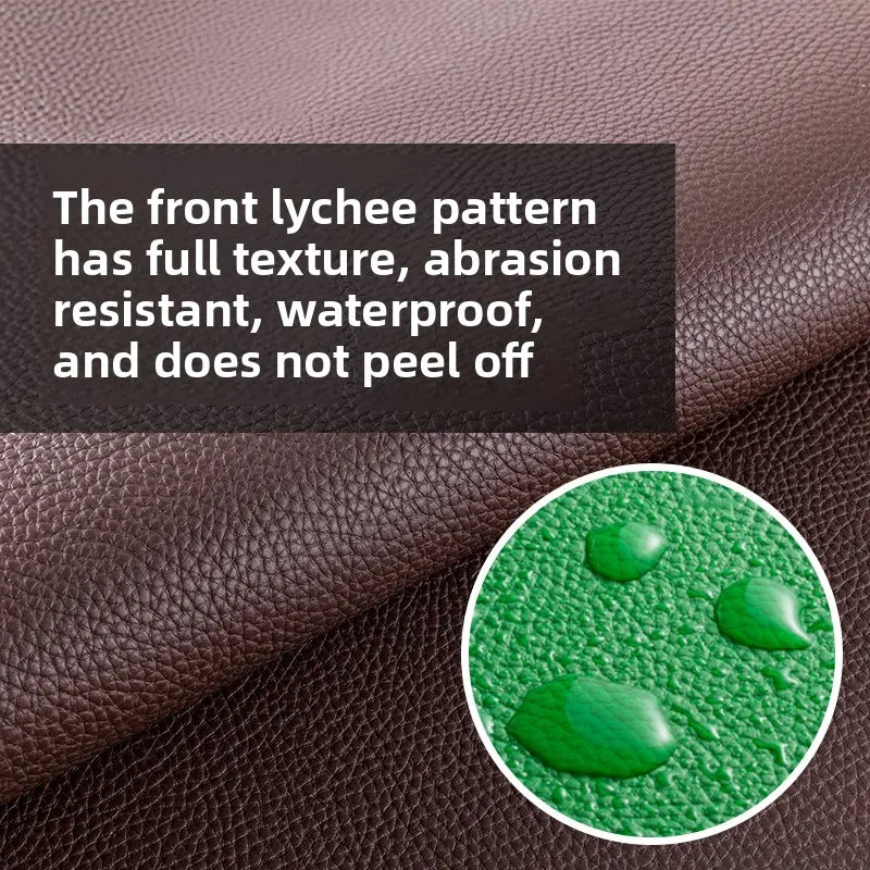 Thickened Soft PU Suede Lychee Faux Leather Sewing Fabric