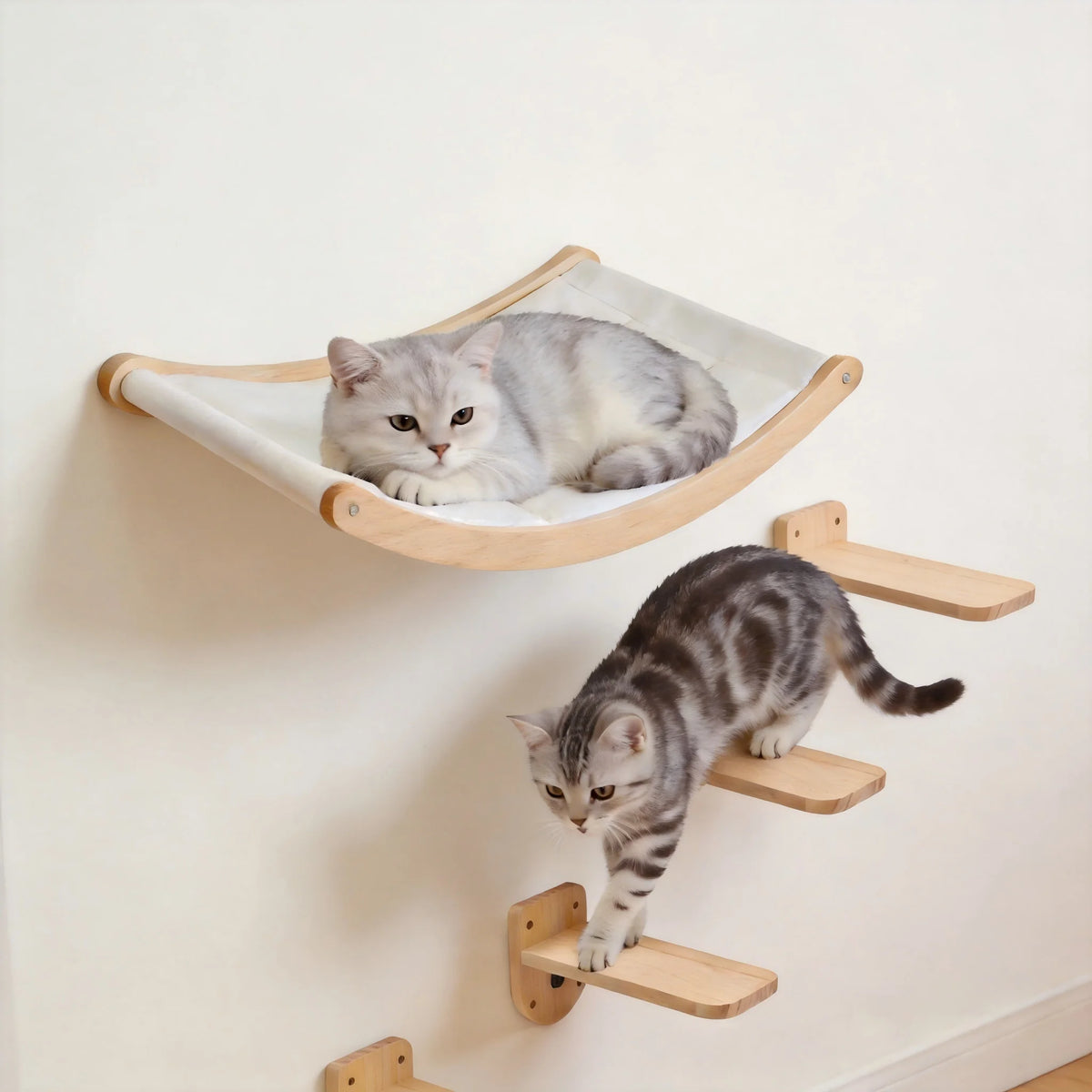CWV Wall Mounted Cat Hammock Climbing Shelves And Perches