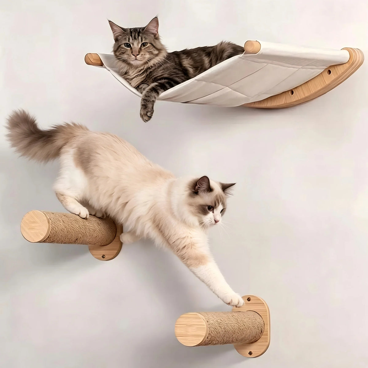 CWV Wall Mounted Cat Hammock Climbing Shelves And Perches
