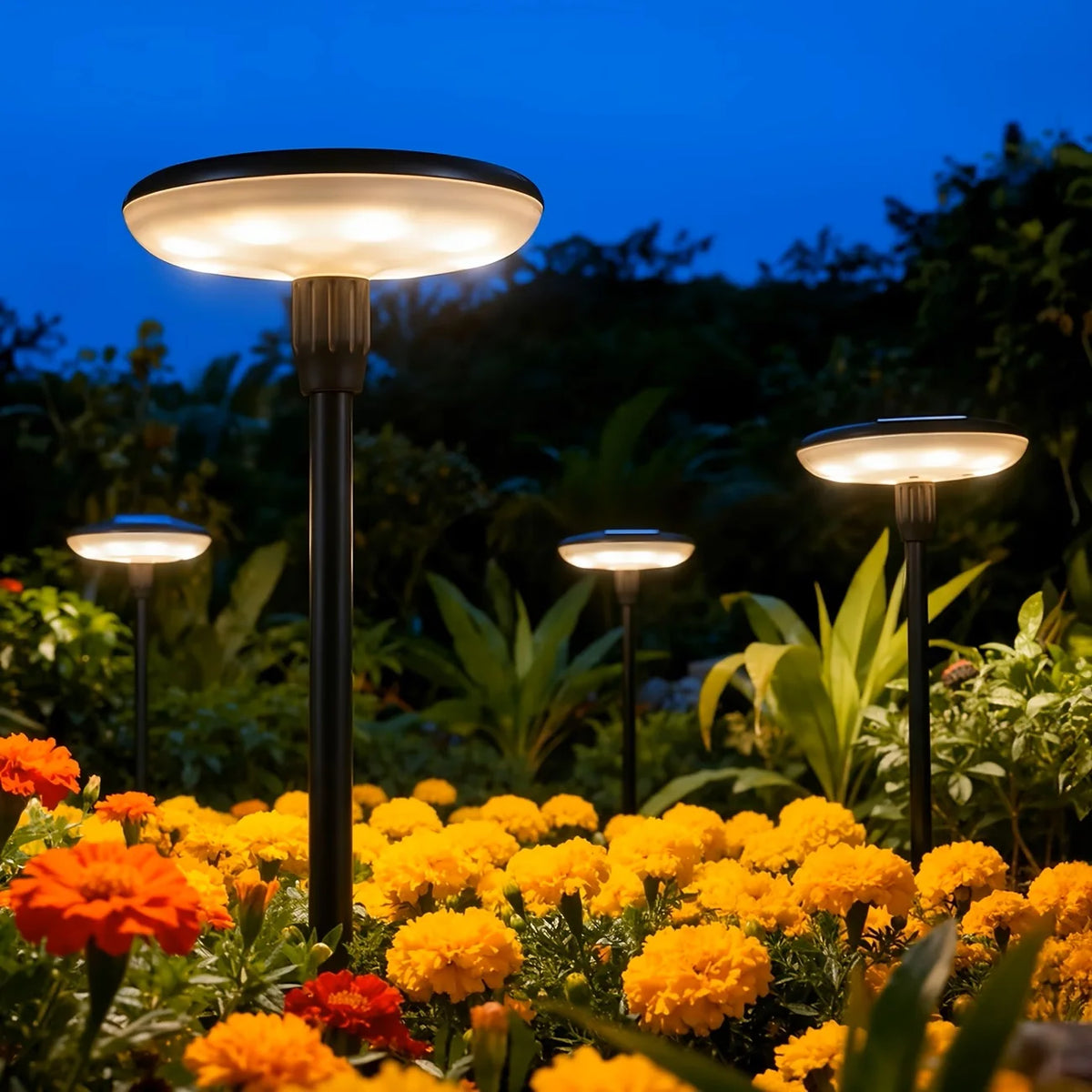 KPSTEK Solar Powered Swaying Pathway Lights for Garden Landscaping