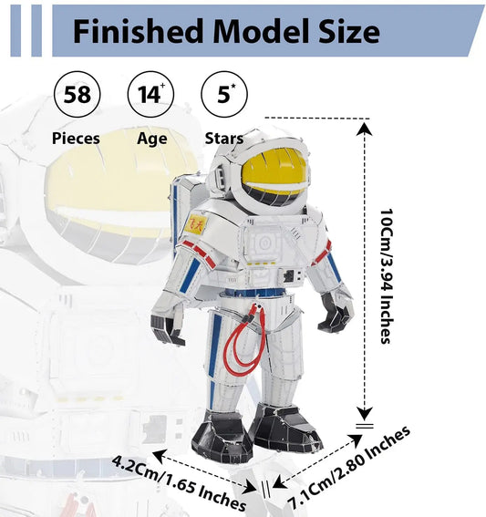 Microworld 3D Metal Jigsaws Puzzles Space Astronaut Kit DIY Jigsaw Educational Toys Birthdays Christmas Gifts For child Kids