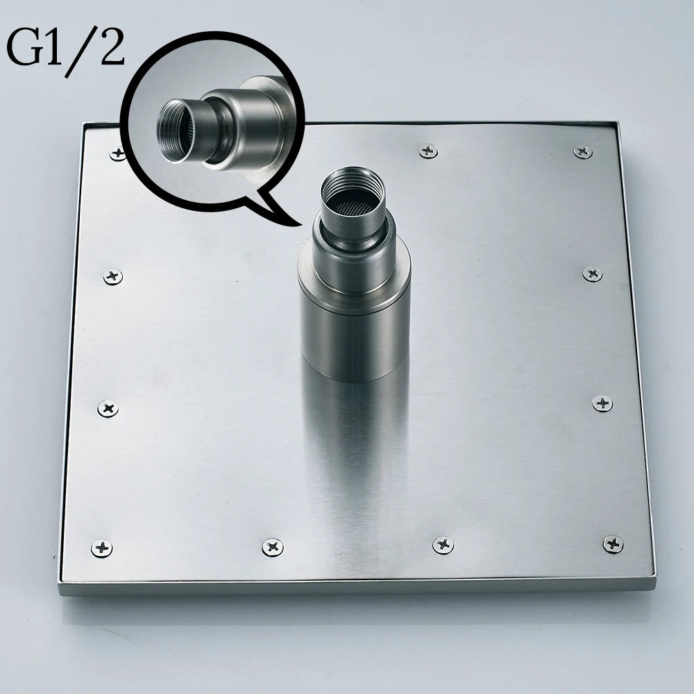 Shinesia LED Rainfall Shower Head With Changing Lights
